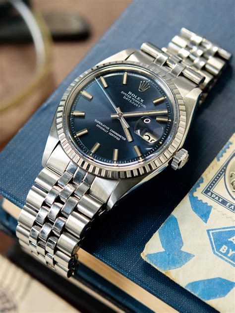 rolex ref 1603 usato|1972 Rolex DateJust ref. 1603 “Blue Wide Boy Sigma Dial”.